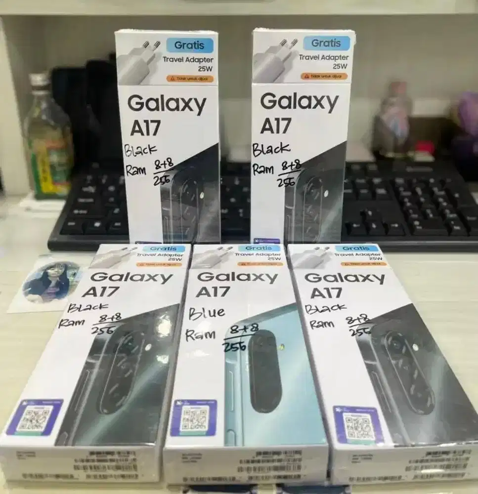 Baru...Samsung A17 4G 8/256 Grs Resmi (Warna : Light Blue)