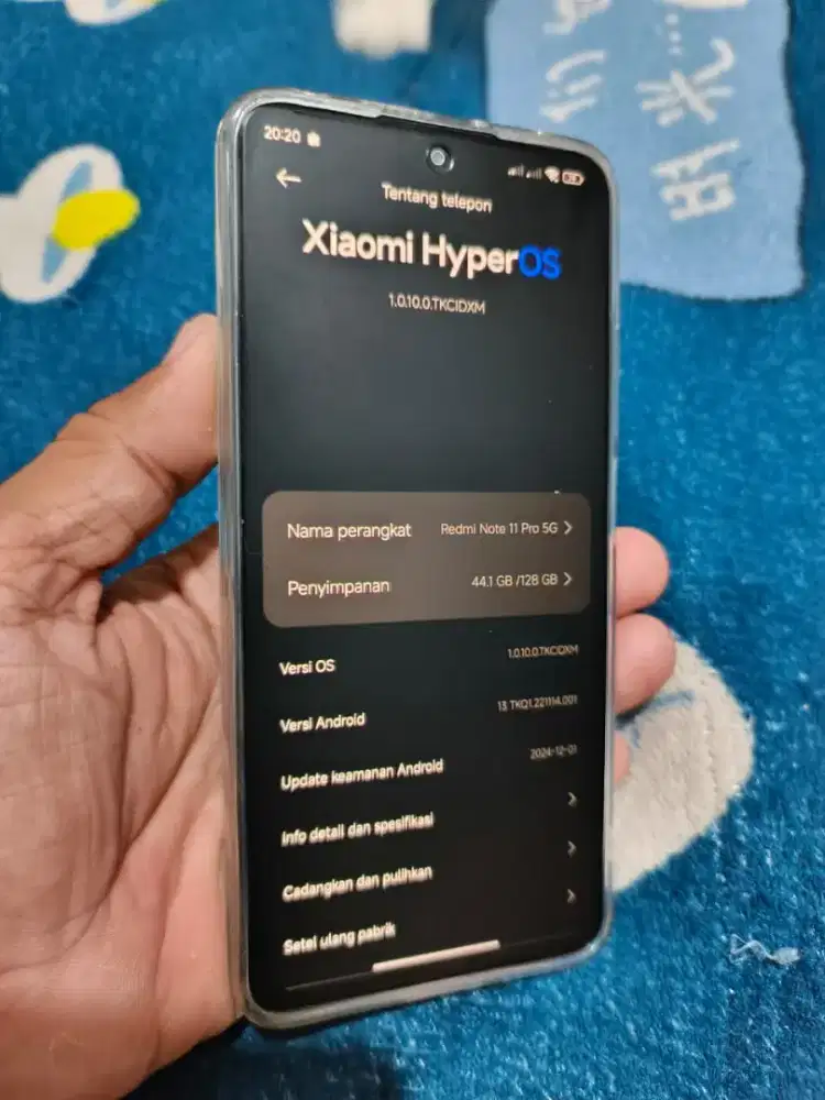Xiaomi Redmi Note 11 Pro 5G NFC Ram 8+4/128 Mesin Normal Jaya