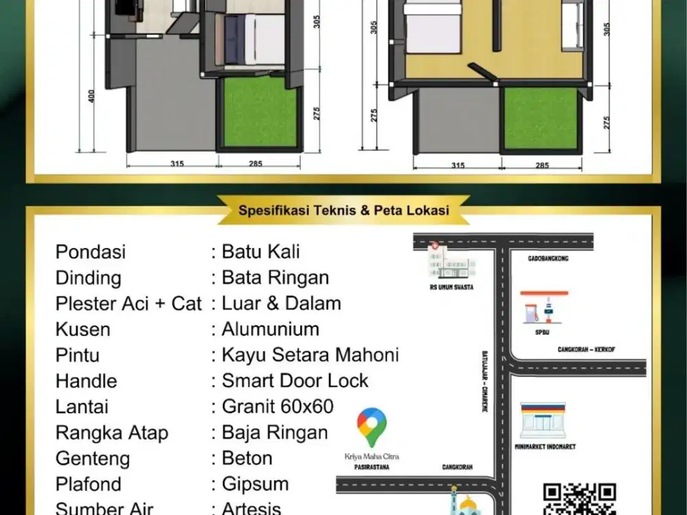 Rumah Baru Tipe Mezzanine di Kabupaten Bandung Barat