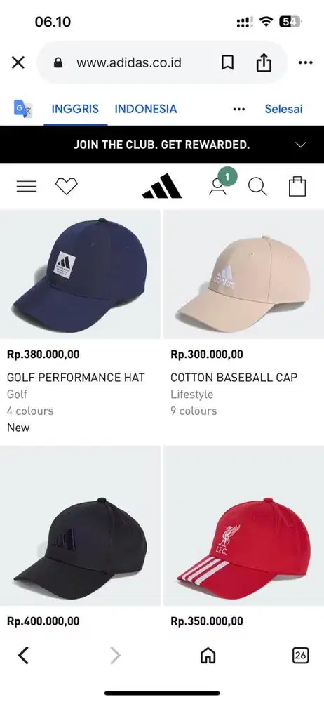 TOP! Adidas Trefoil Hat / Topi Original - Black - Seperti Baru (Nylon)