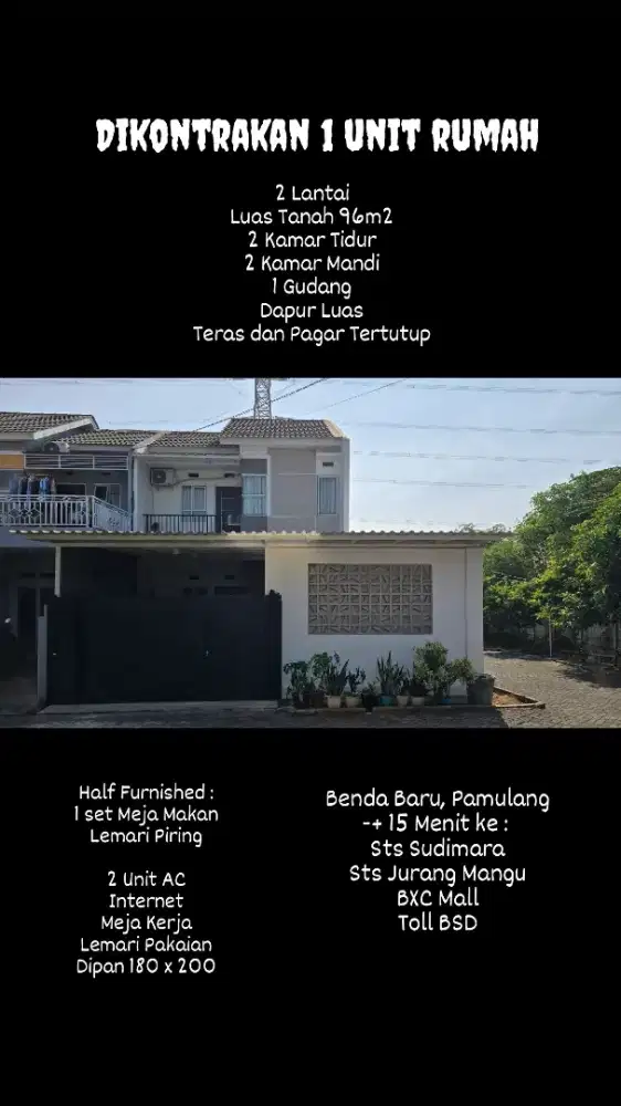 Kontrakan Rumah 2 Lantai