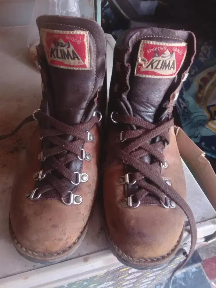 Jual sepatu klima kulit asli