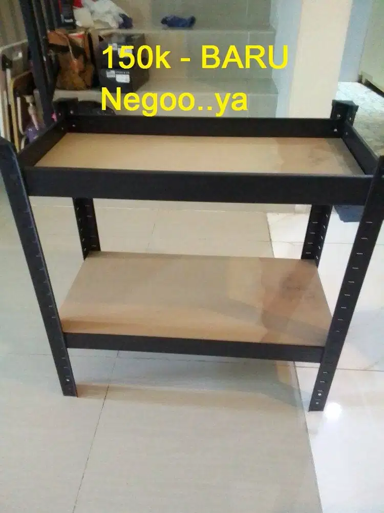 Rak Semi Besi Minimalis uk 60x60cm an utk barang2 ringan