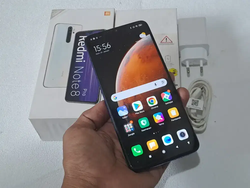 Redmi Note 8 pro ram 6/64Gb lengkap