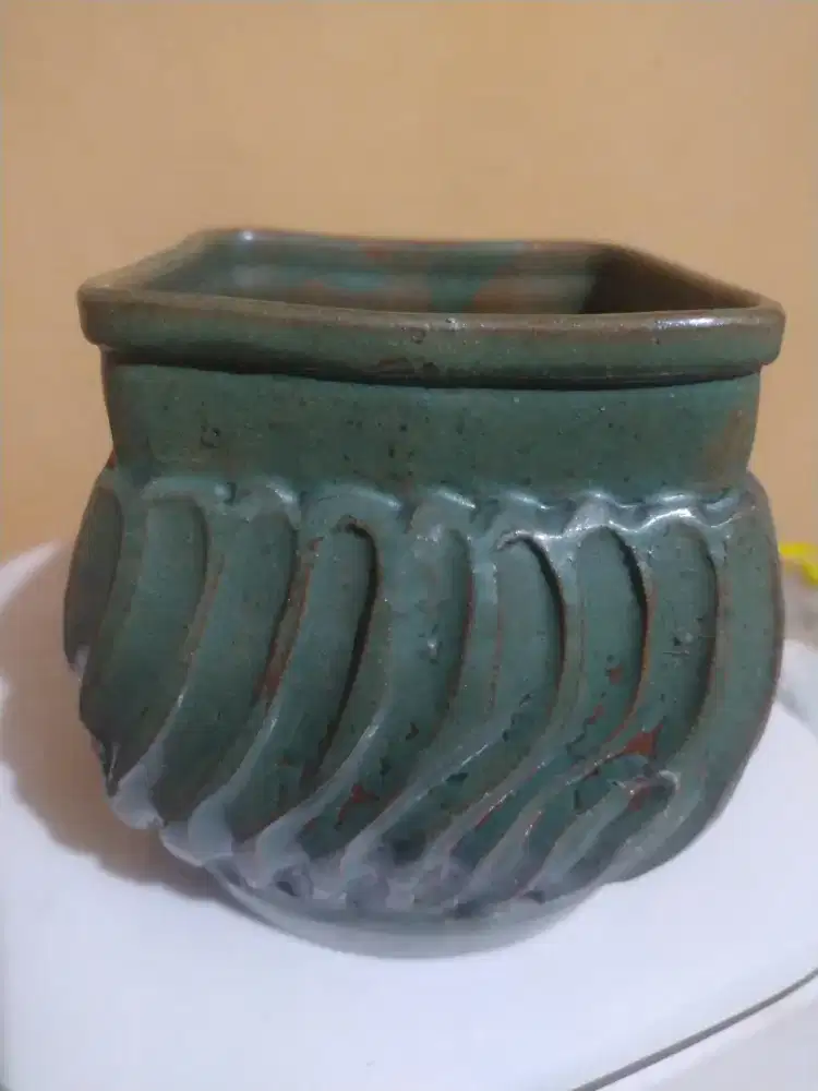 Green pottery / keramik glaze hijau / pot keramik koleksi