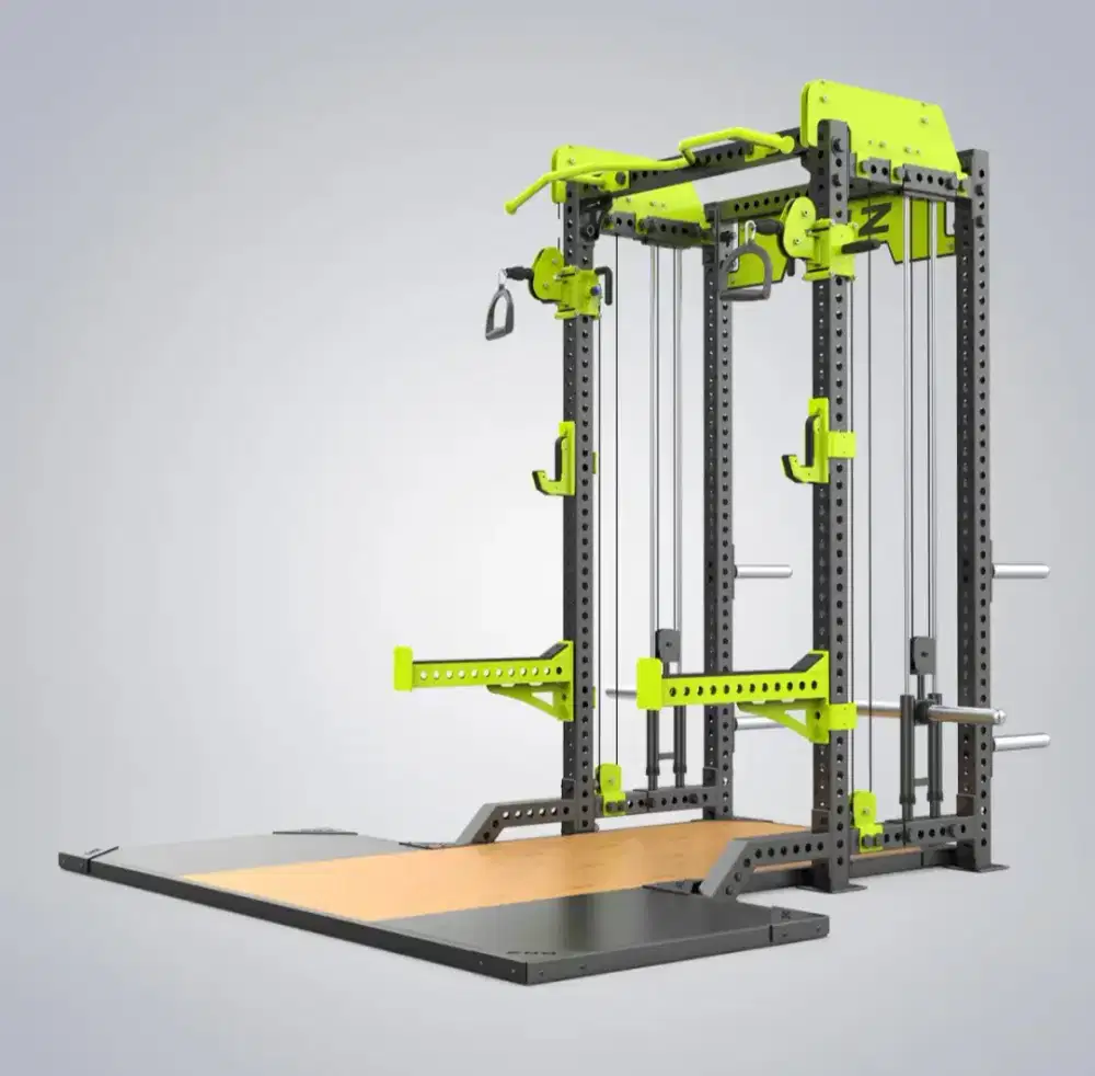 Half Rack Powerflex Combinasi DHZ E6252AP Alat Fitness Gym Import