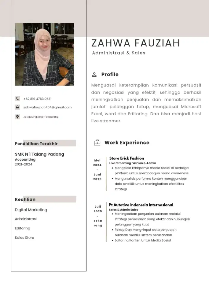 MENCARI LOWONGAN PEKERJAAN SALES & ADMIN