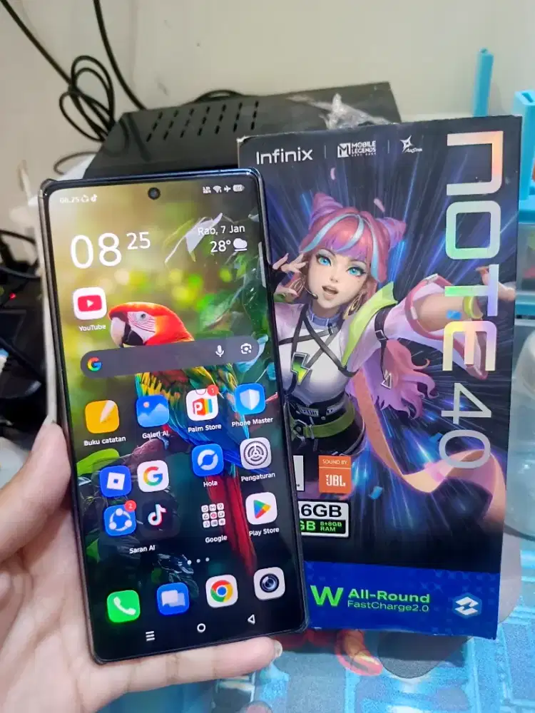 Infinix Note 40 16GB /256GB Mulus Lengkap