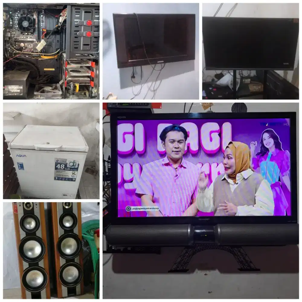 Kami bayarin lagi TV LED, Lcd Speaker elektronik bekas anda dan Mebel