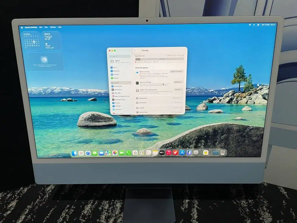 iMac 24 inch 2023 M3 8gb 256gb iBox Mulus Original