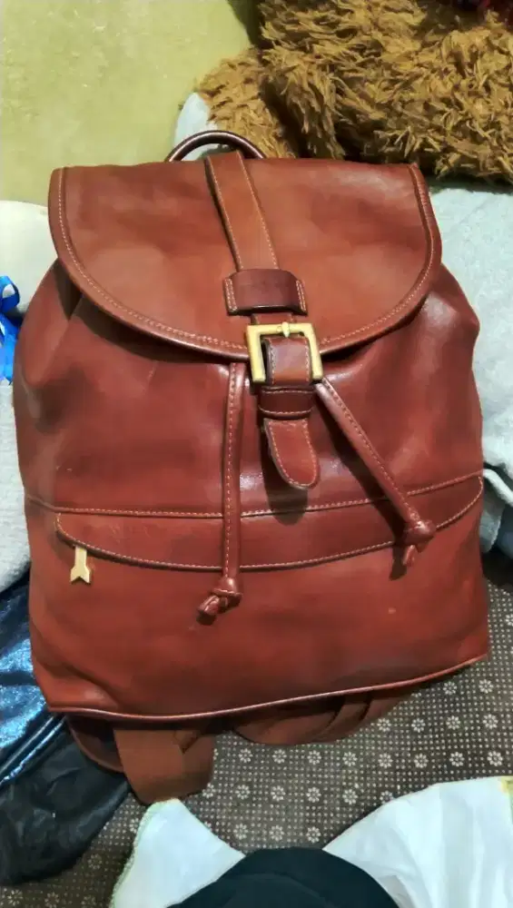 Tas ransel kulit gold pfeil original