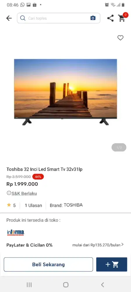 Thosibah 32inch google tv