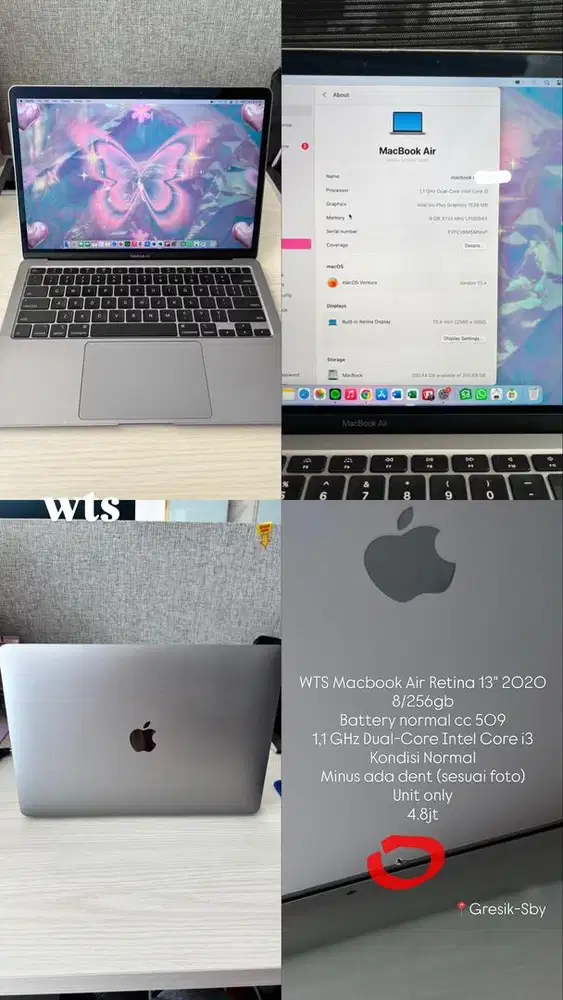 Macbook Air Retina 13 2020