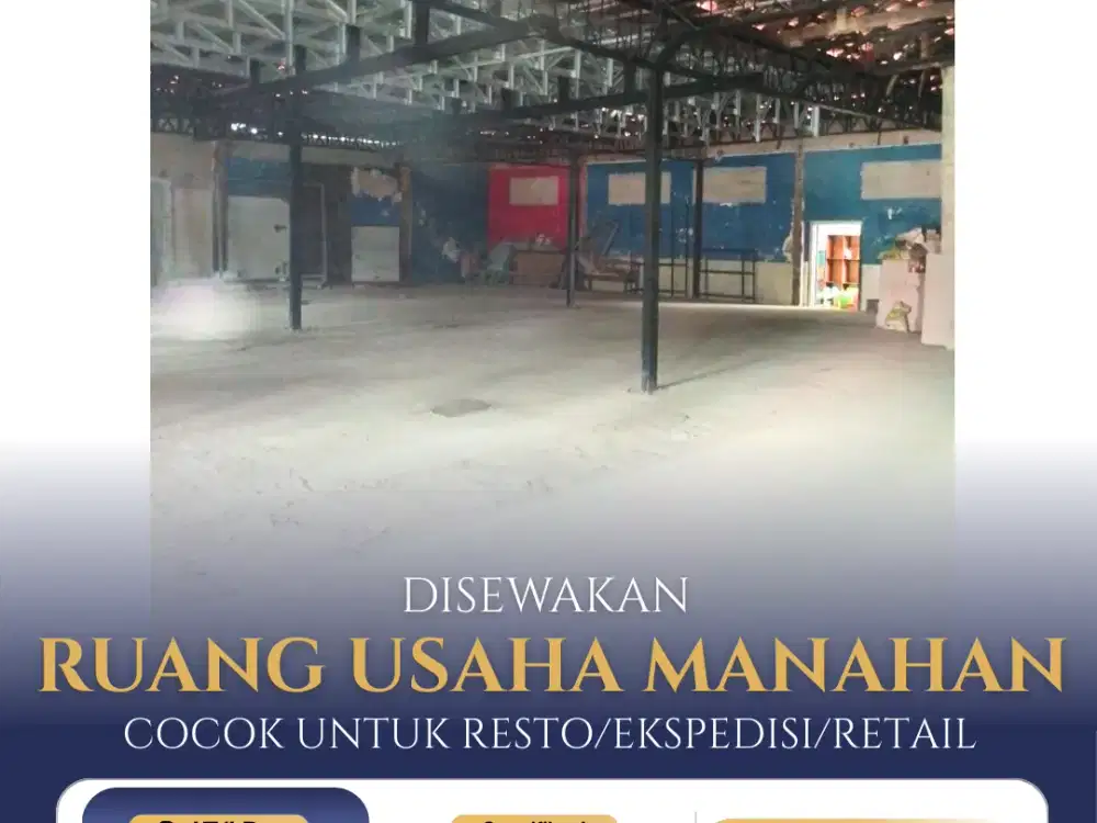Ruang Usaha Lokasi Strategis Manahan Ld. 20 Meter Persegi