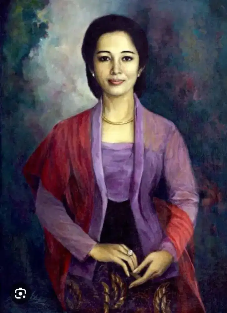 Dijual lukisan kanvas wajah 90x70 cm