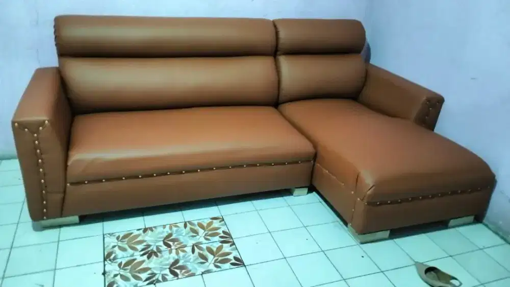 Sofa bed coklat mulus