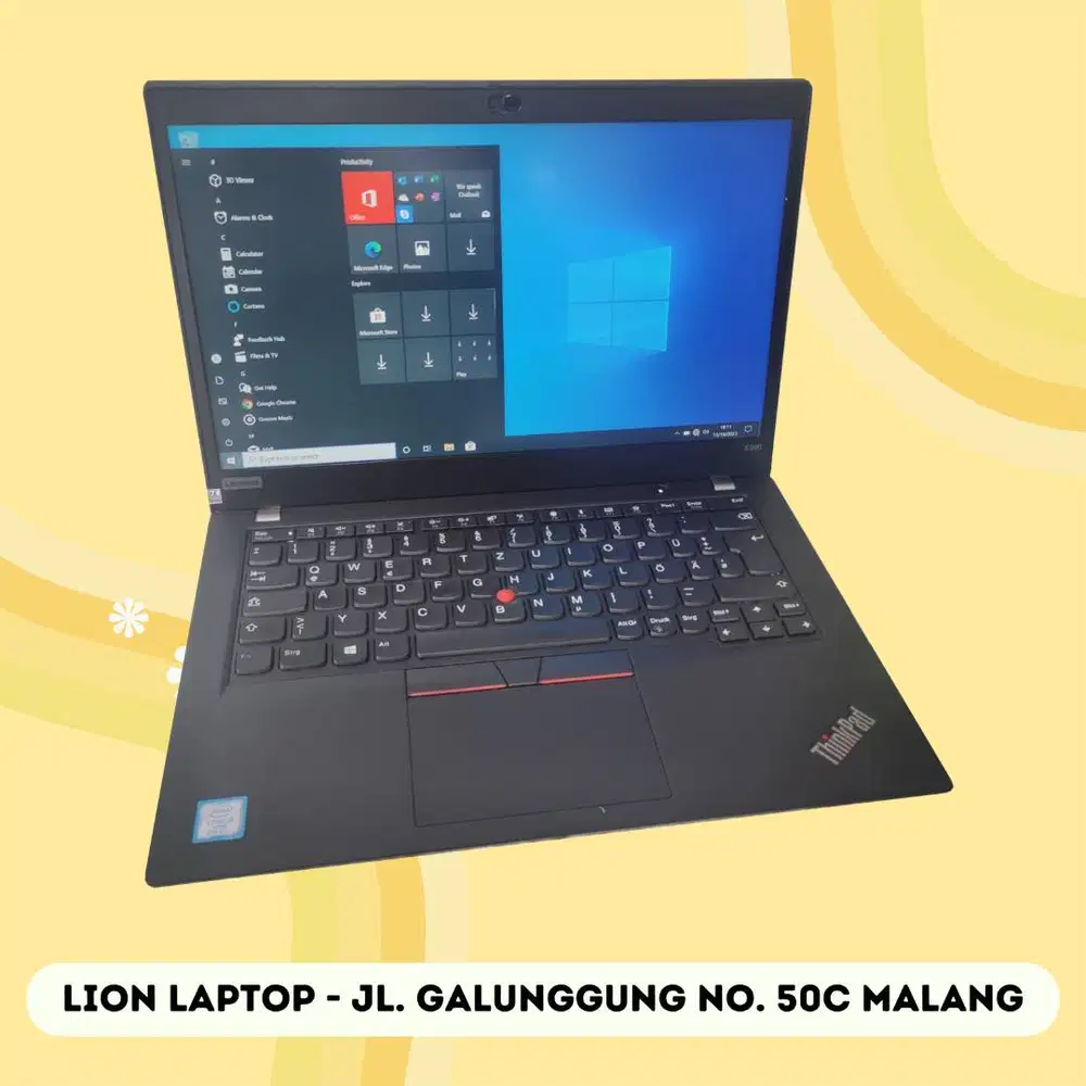 RAM 16GB SSD 256GB Core i5 Gen 8 Slim Lenovo Thinkpad X390 [07|01]