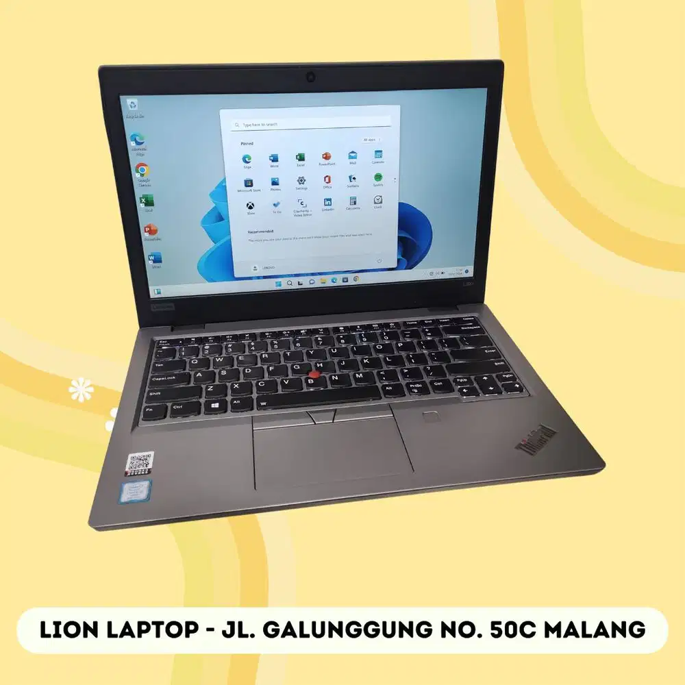 Core i5 Gen 8 RAM 8GB SSD 256GB Lenovo Thinkpad L390 [07|01]