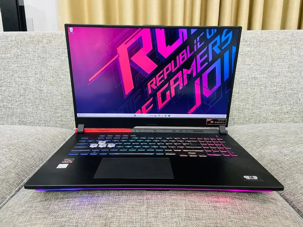 ASUS ROG G713QC AMD RYZEN 7-5800H LAYAR 17 inch RAM 16-512 GB RTX 3050