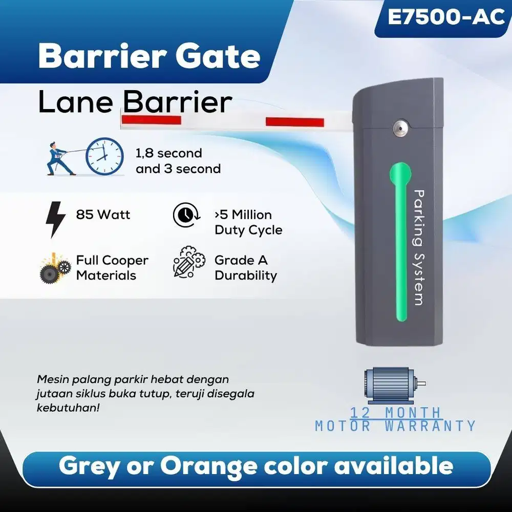 AUTOMATIC BARRIER GATE MX80 - PALANG PARKIR OTOMATIS