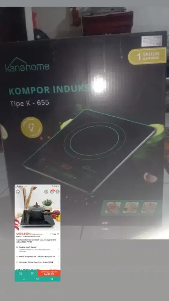 Kompor listrik k-655 kanahome