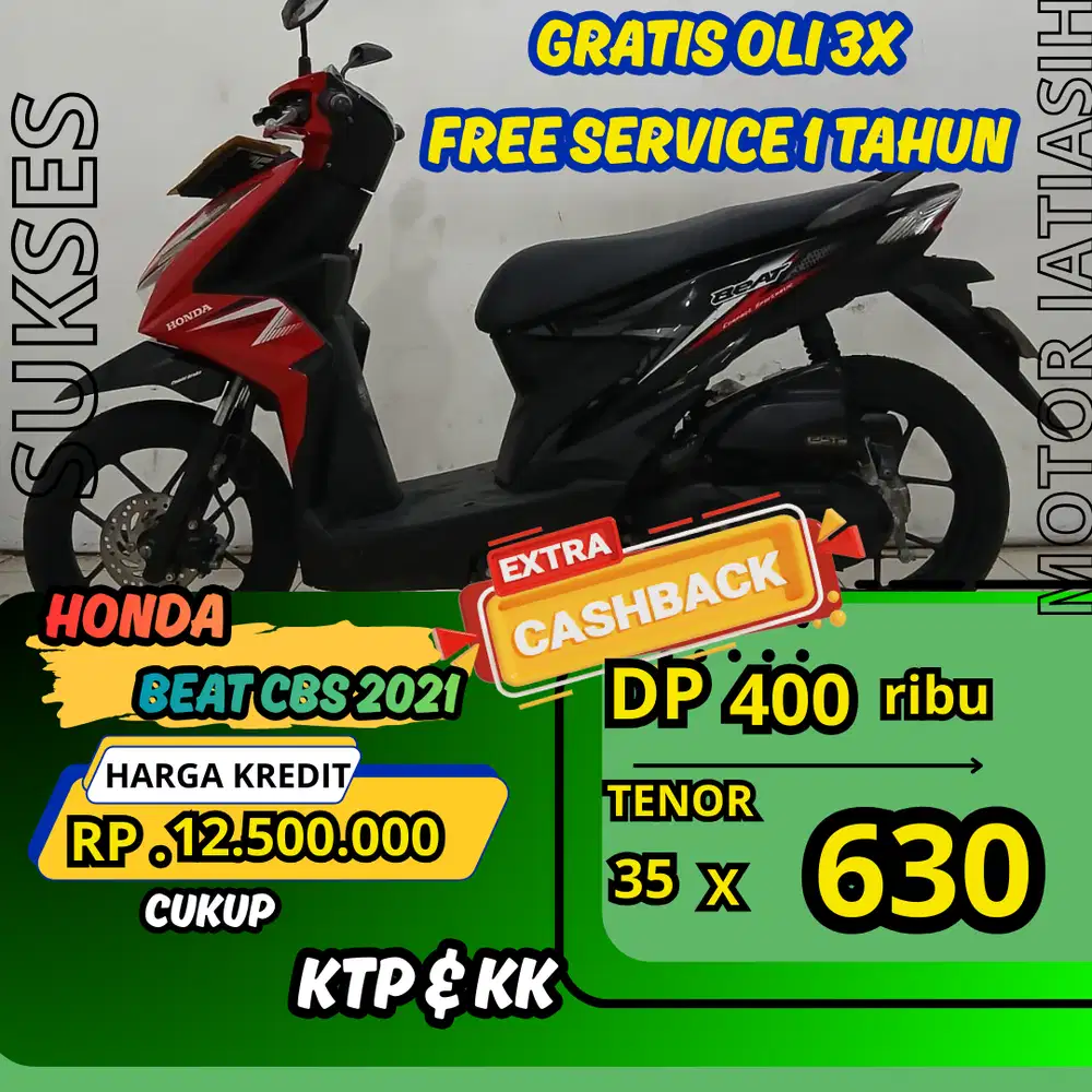 honda beat cbs 2021 istimewa bisa cash dan kredit