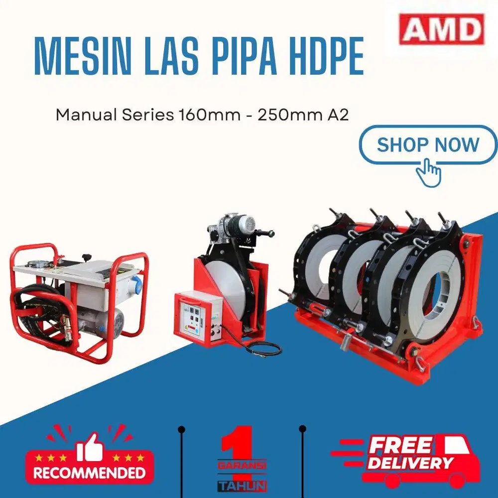 Hydraulic Series Alat Penyambung Pipa Hdpe SHD 160mm Butt Fusion