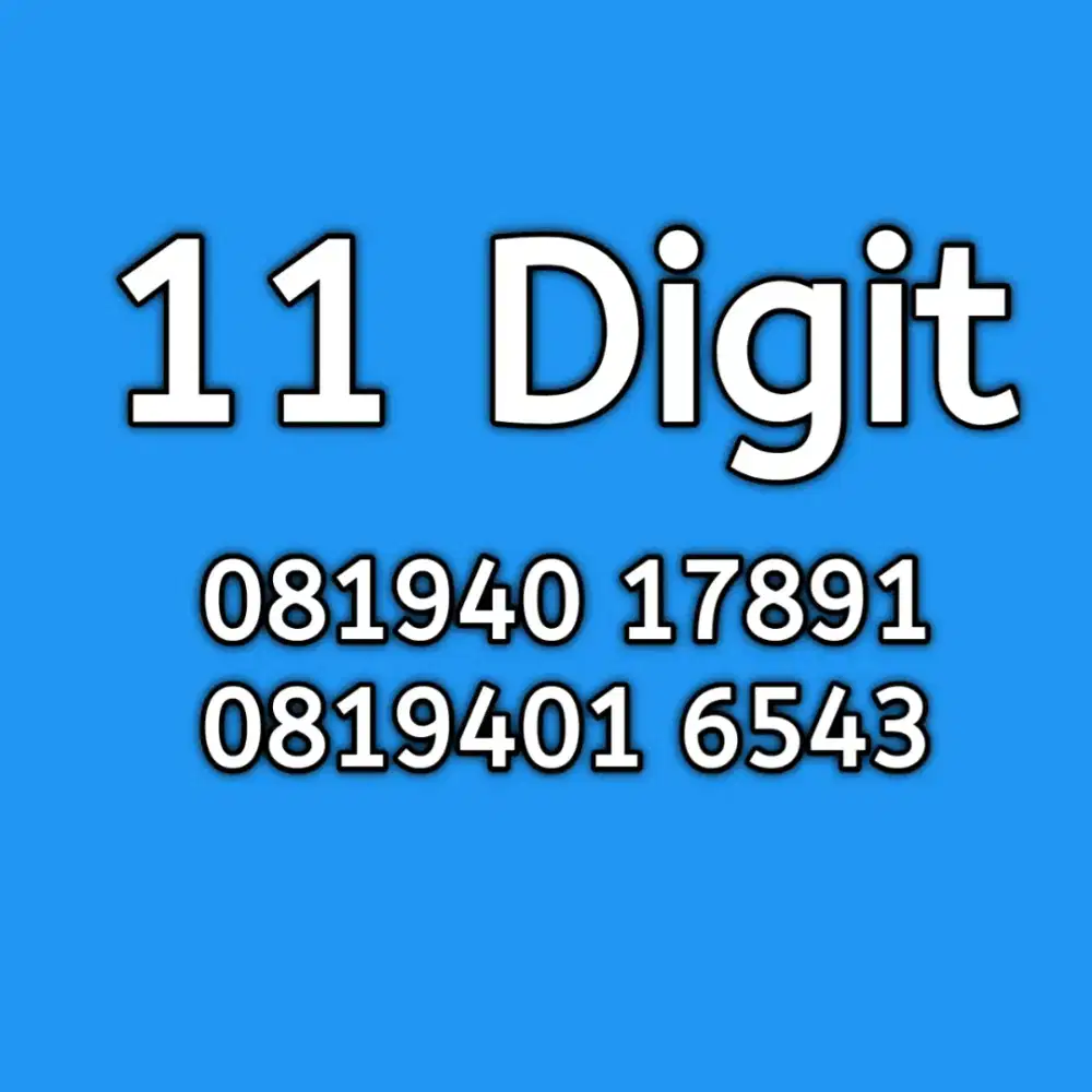 nomor cantik XL 11 digit angka cantik