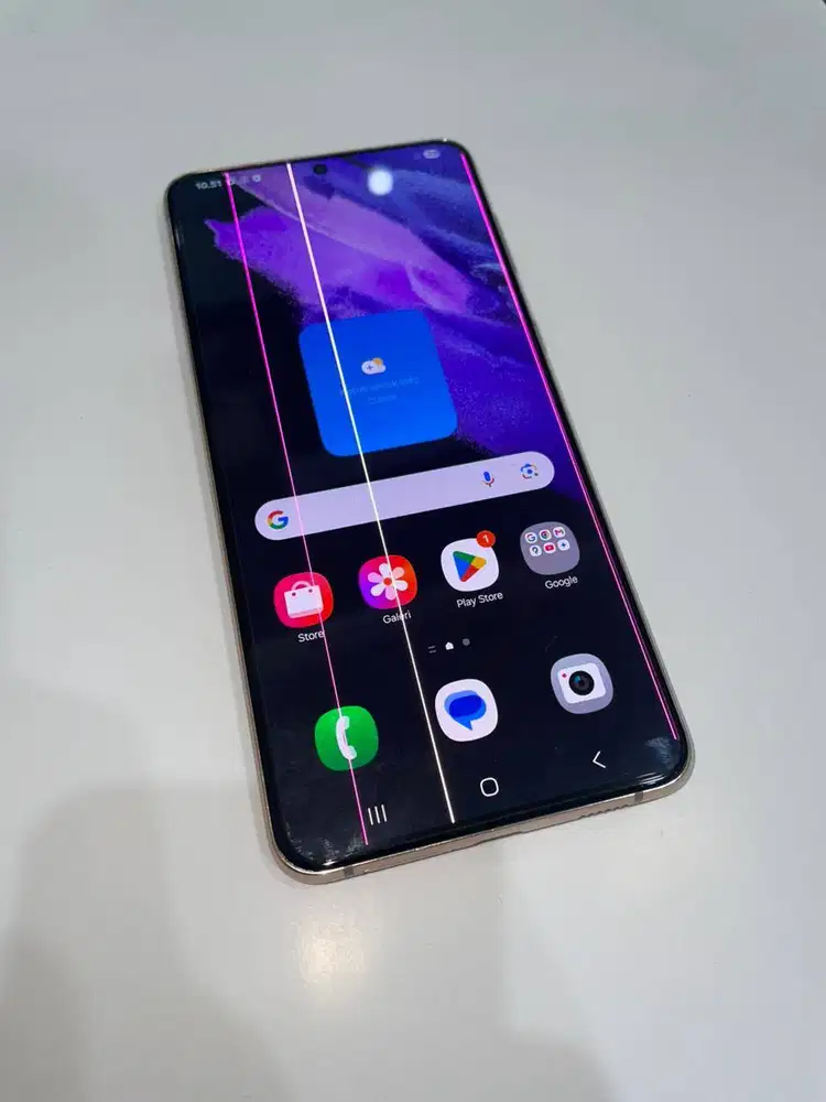 Samsung Galaxy S21+ 5G - Mesin Normal, LCD Bergaris