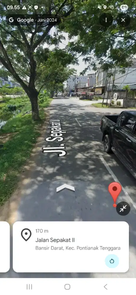 Tanah tepi jalan sepakat 2 untan ukuran 20 x 50 dekat ayani 1