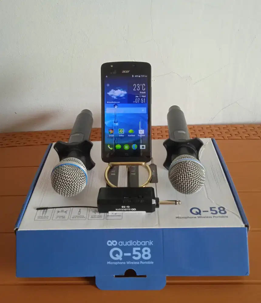 Borongan (HP Acer + Mic Audiobank)