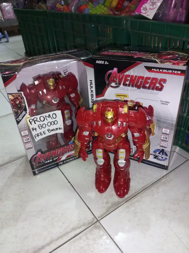 PROMO Mainan Anak Avengers batre