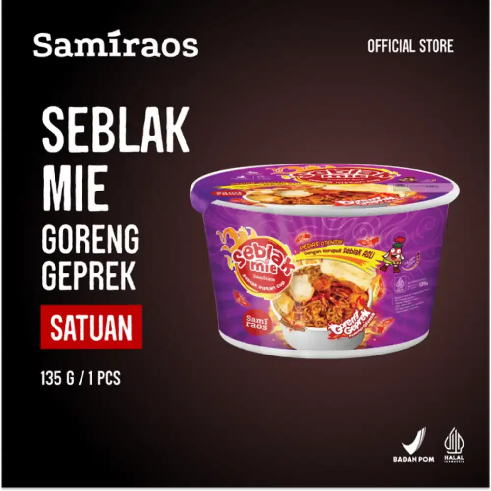 Sami Raos- Seblak Mie Goreng Geprek Pedas