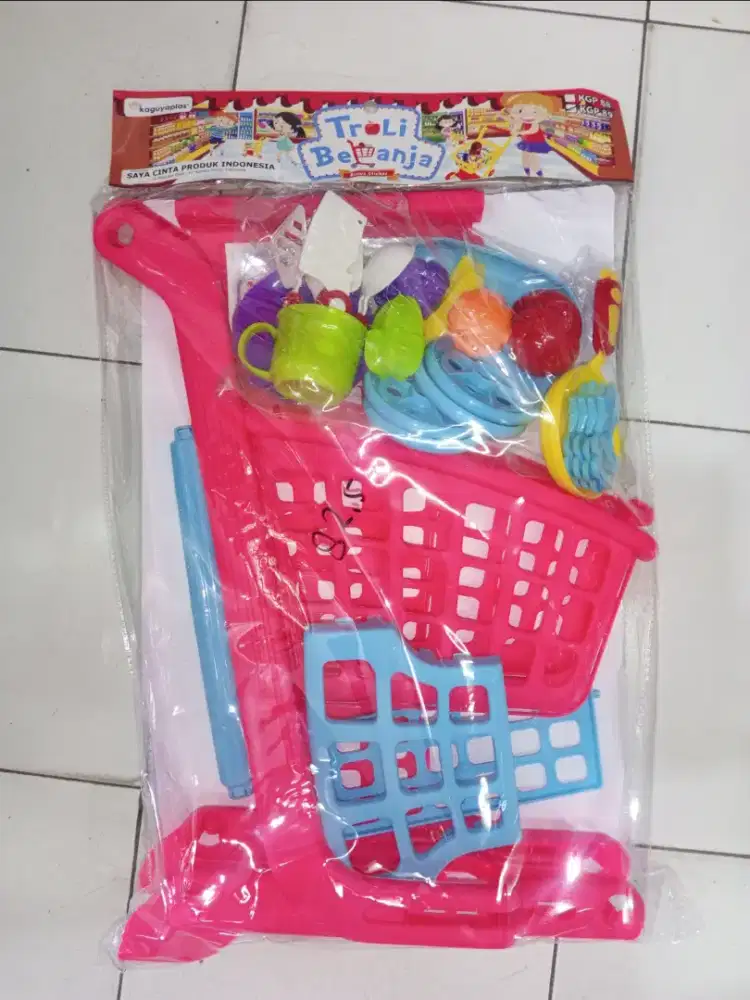Mainan Anak Troli belanja doronh