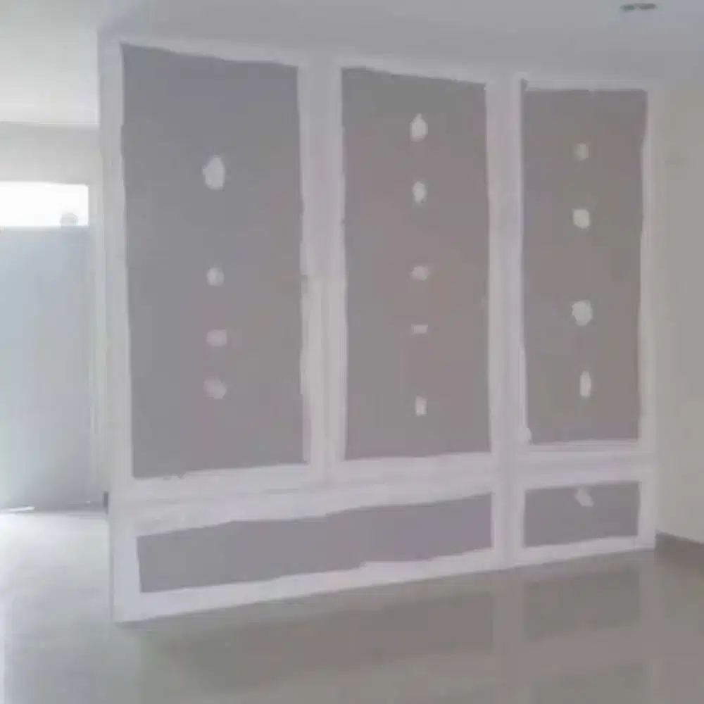 Partisi gypsum dan wall molding
