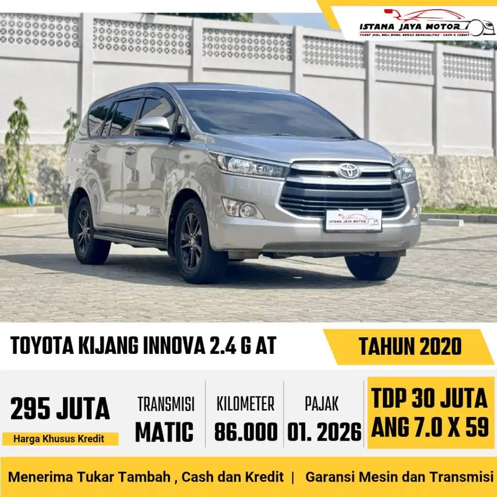 PAJAK PANJANG Toyota Kijang Innova Reborn 2.4 G AT 2020