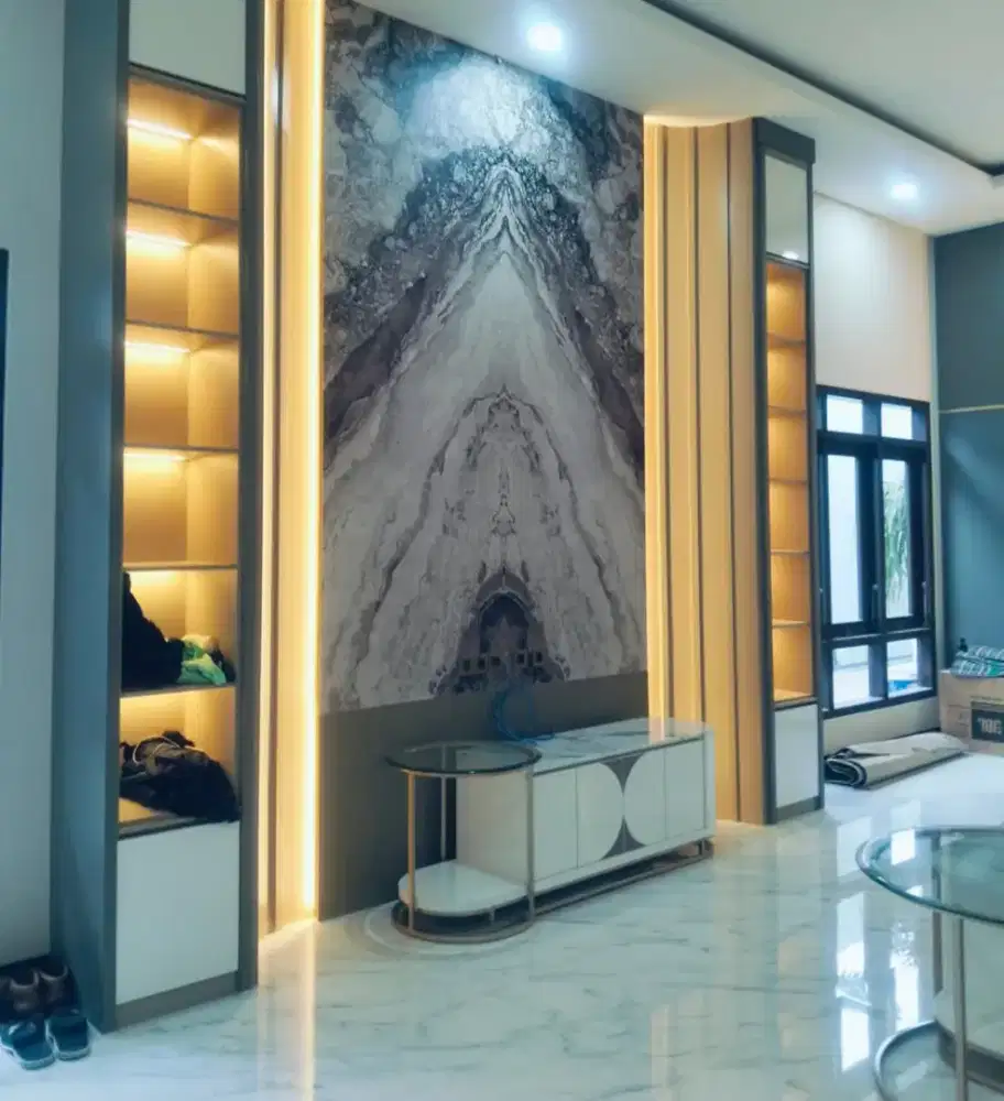 Wallpaper dinding motif murah