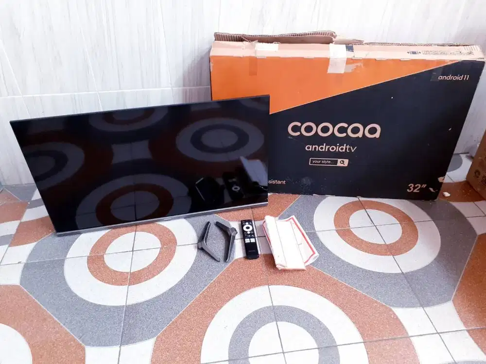 TV LED ANDROID COOCAA 32IN DIGITAL NETFLIK YOUTUBE SEGEL GARANSI