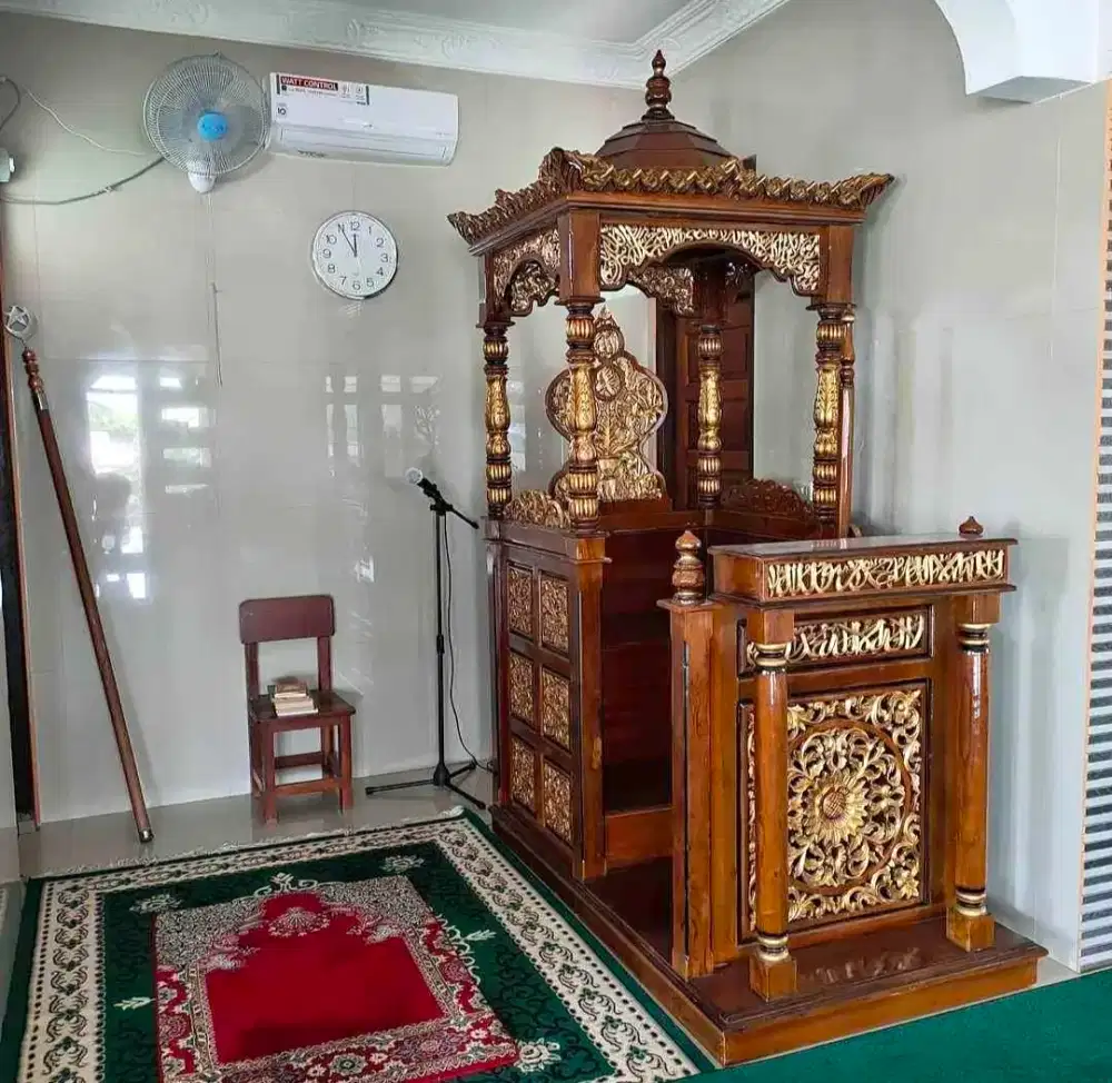 Jual mimbar masjid ukir