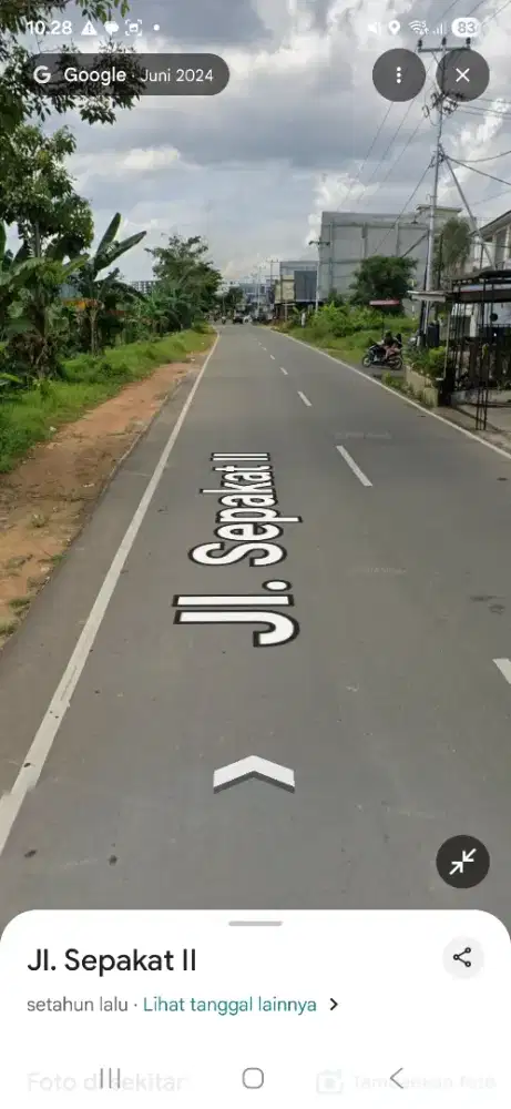 Tanah tepi jalan sepakat 2 untan ukuran 20 x 48