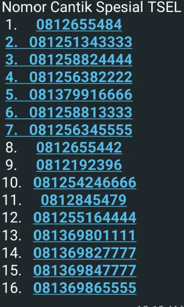 Nomor premium cantik plus 20gb tiap bulan sampai 1 tahun