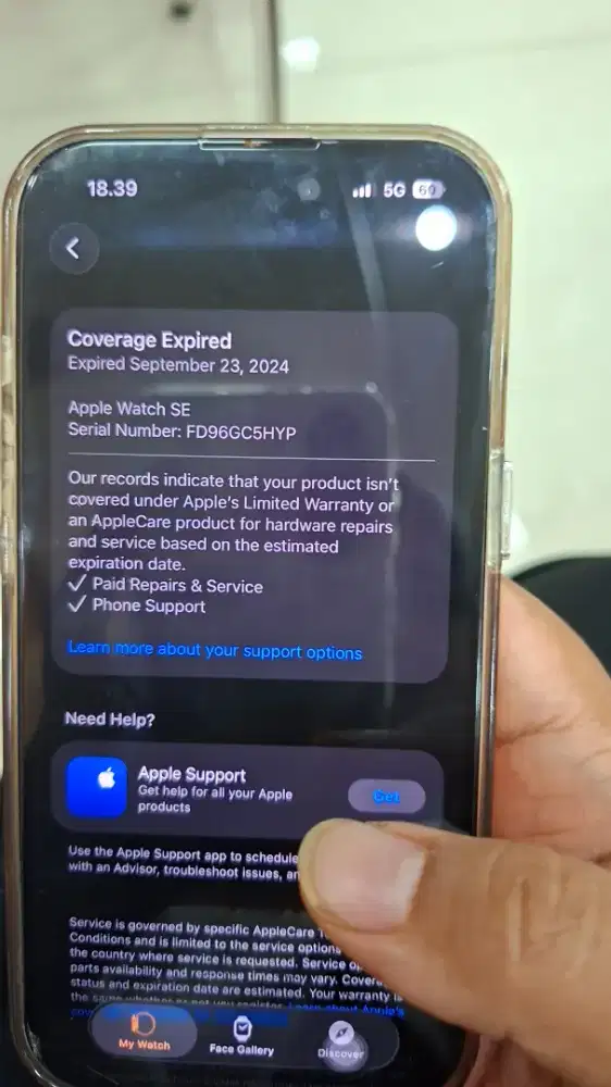 Apple watch se 2 40 mm silver