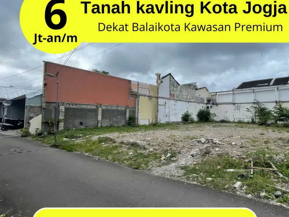 Tanah Murah Kota Jogja Dijual, Timoho Dekat Kampus UIN ; Akses 7 Meter,  SHM Pekarangan