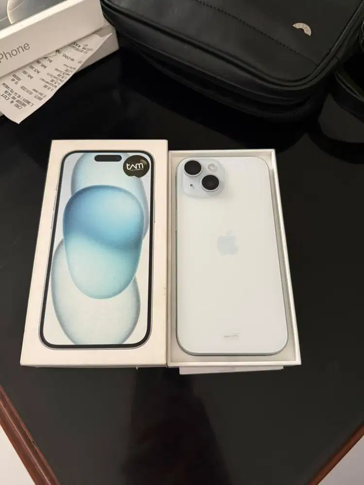 Bisa TT iphone 15 128 ibox blue bh 99 full ori