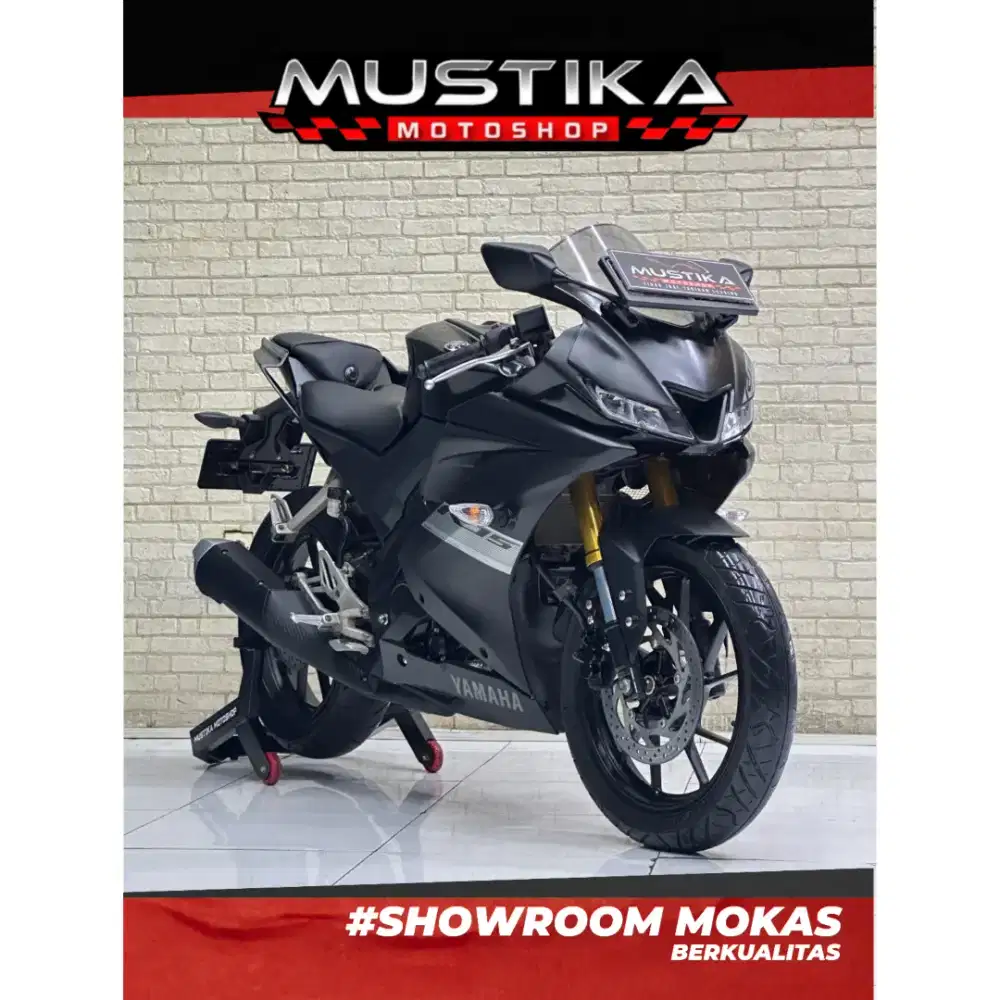 Perfect Condition!!Yamaha R15 V3 2021 Black Plat Jatim Mulus-Mustika