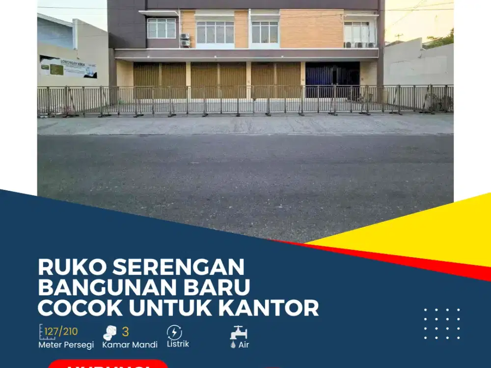 Ruko Serengan Bangunan Baru Cocok Untuk Kantor