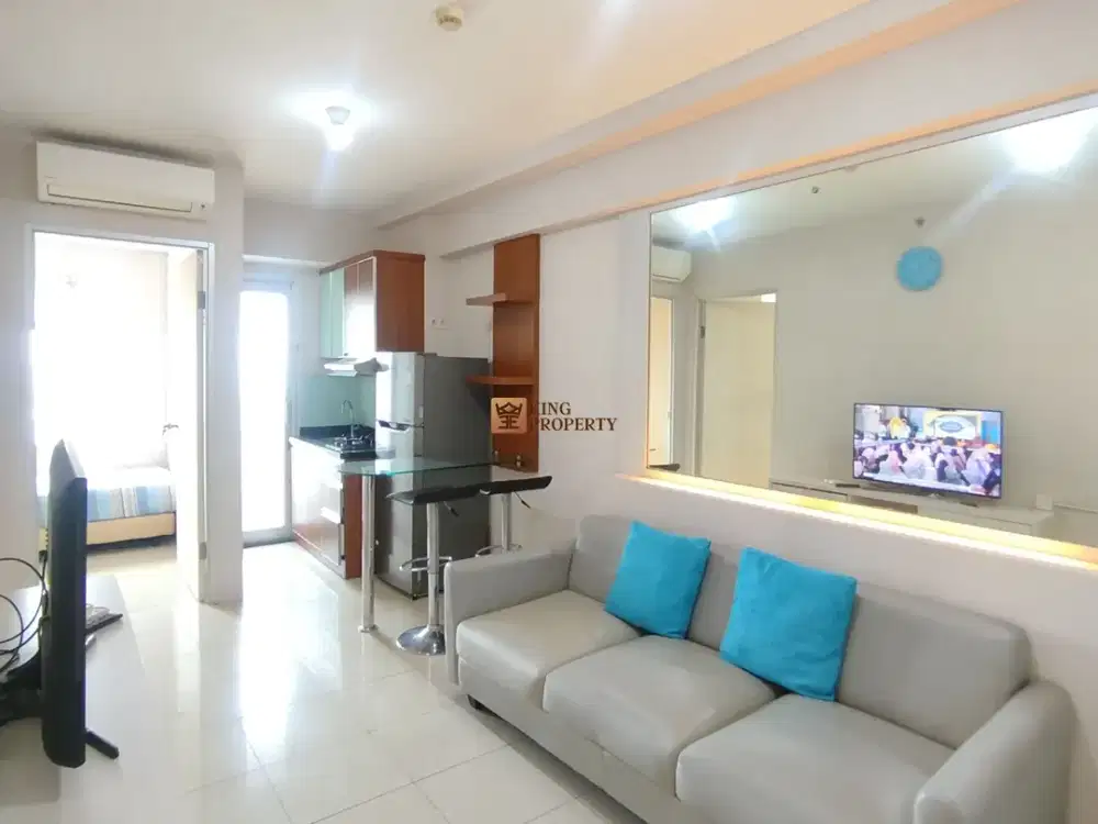 Hemat Budget Furniture! 2Br 43M² Bonus Full Furnished Minimalis Tower Depan Green Bay Pluit Greenbay