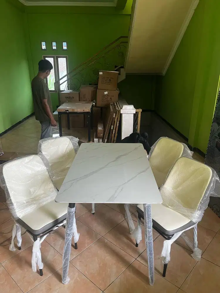 SALE MEJA MAKAN MARMER PUTIH