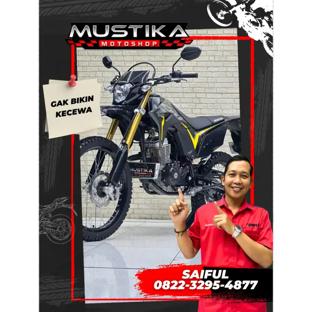Odo 1rb Simpenan!!Honda CRF 150L 2025 Warna Favorit Mulus-Mustika