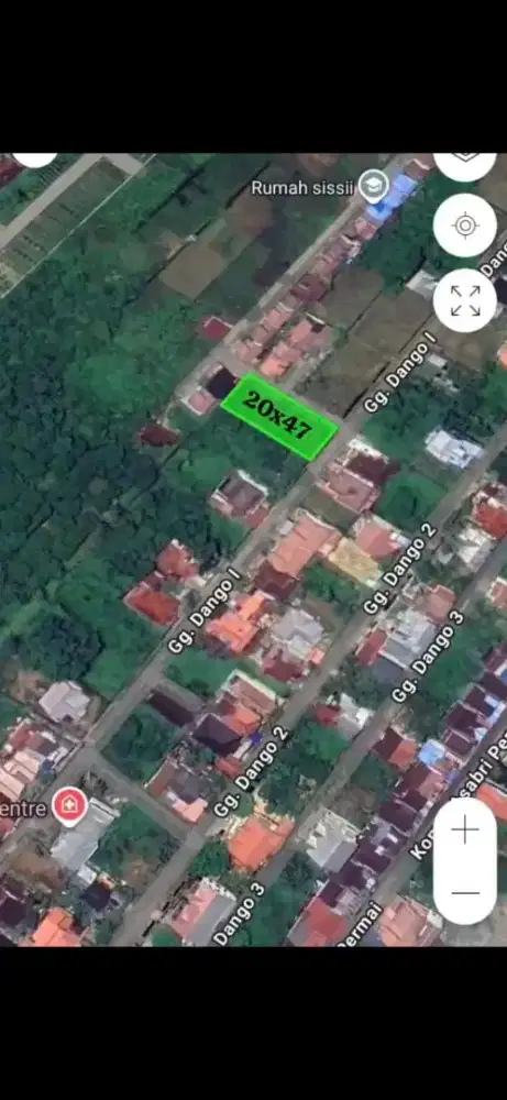 Tanah kavling sungai raya dalam gang dango 1